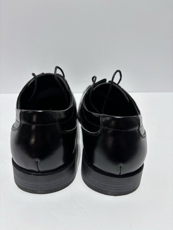 Stacy Adams Men’s Canton Black Leather Oxford, Size 10 Wide main image 4
